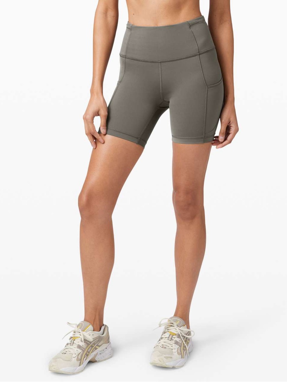 all in motion High-Rise Olive Bike Shorts with Side Pockets